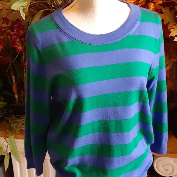 J. Crew, 100% Merino Wool, 3/4 Sleeve Pullover,  Size Large - Picture 5 of 8